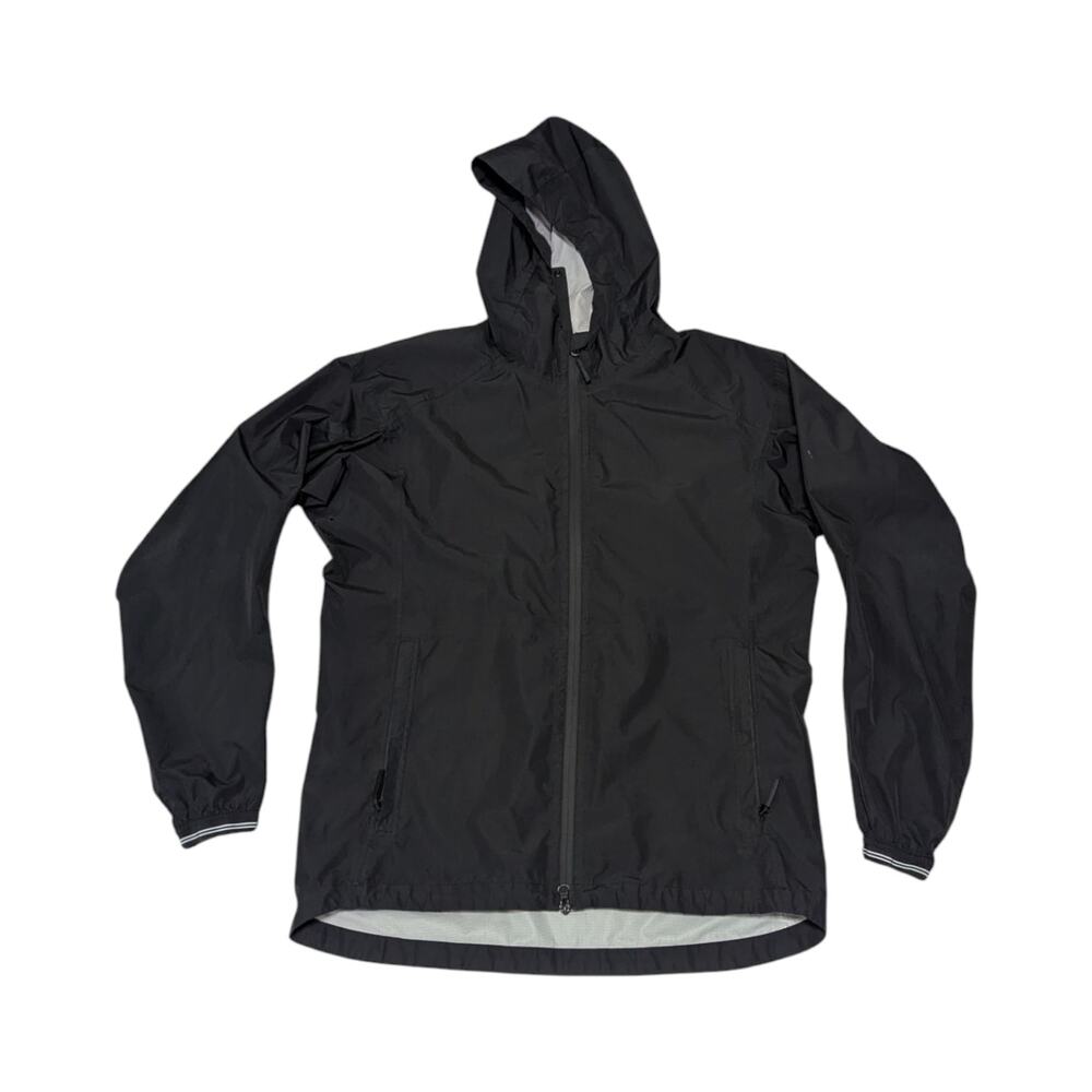 Bearded Goat Aberdeen Rain Jacket Black Hooded Waterproof Mens Medium Gorpcore